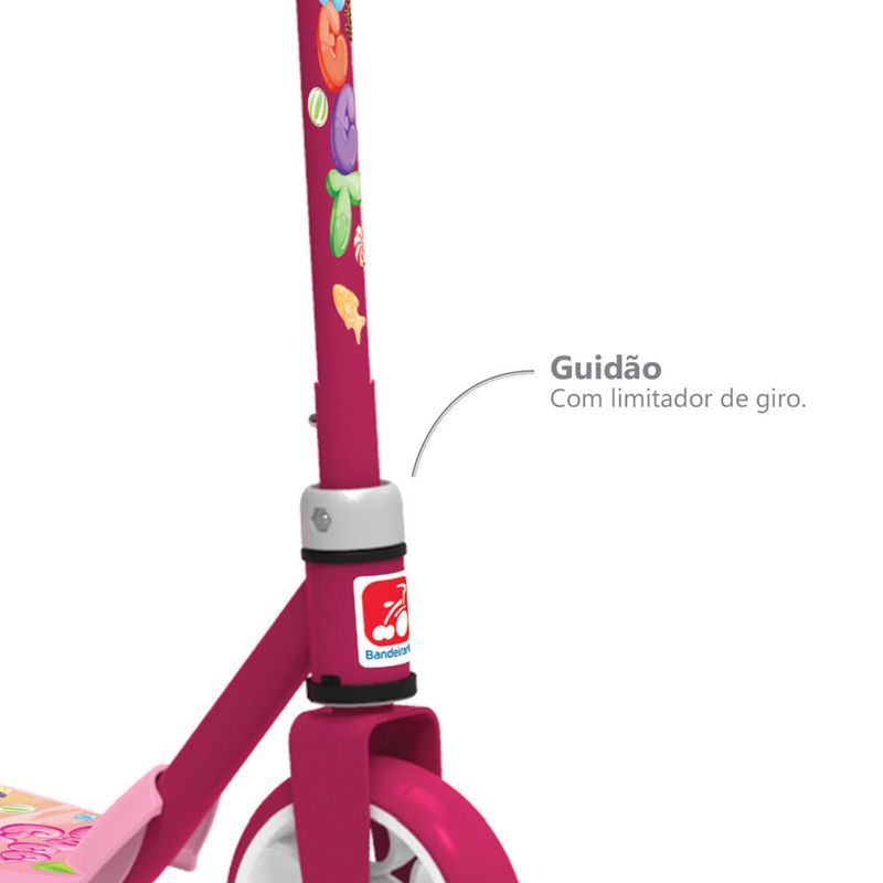 Patinete-Sweet-Game-Rosa---Bandeirante