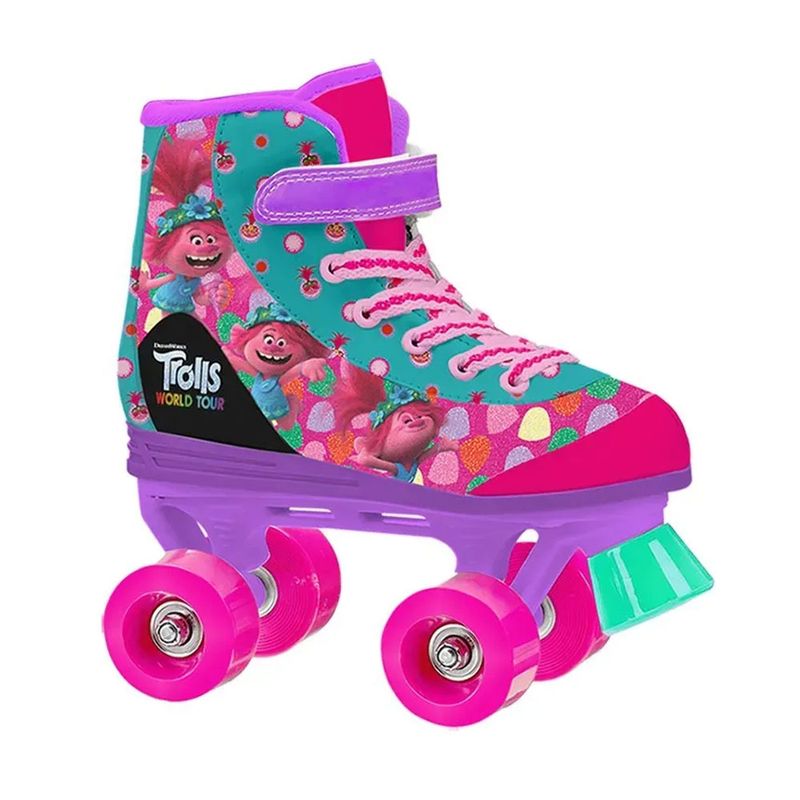 Patins-Quad-Trolls-World-Tour-Tamanho-31-e-32---Froes