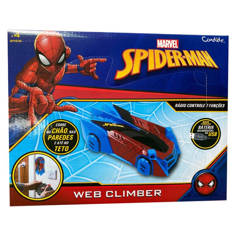 Carrinho-Controle-Remoto-Web-Climber-Spider-Man---Candide