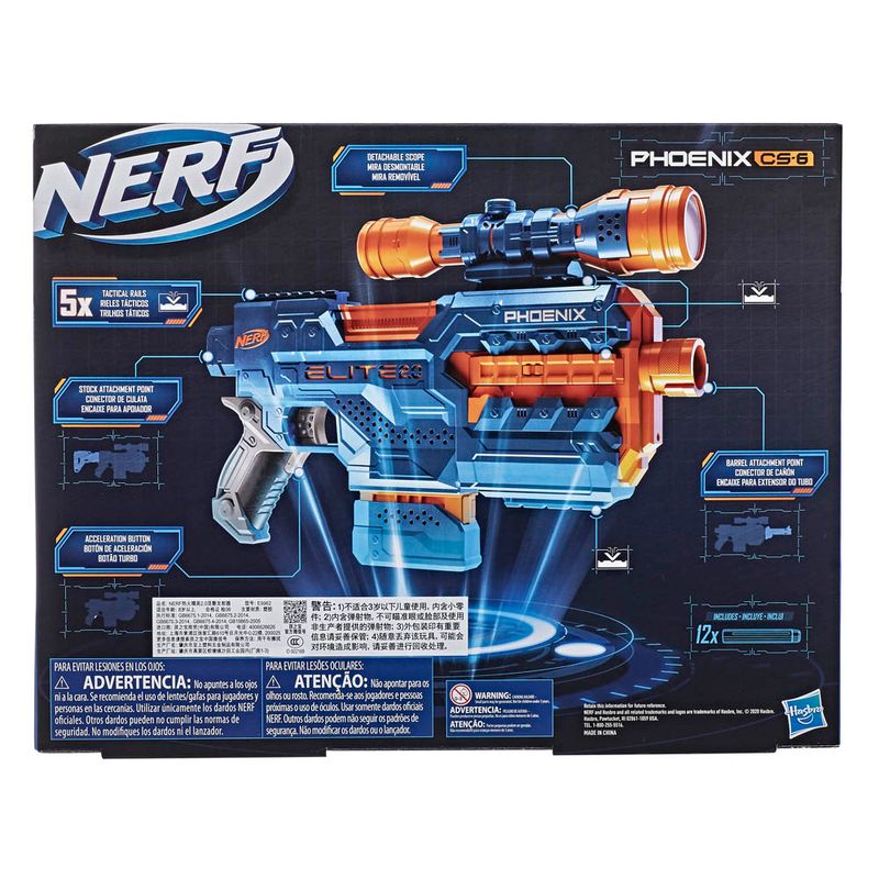 Nerf Elite 2.0 Phoenix CS-6 - Brinkero - Veja a nossa variedade de  brinquedos e LEGO®