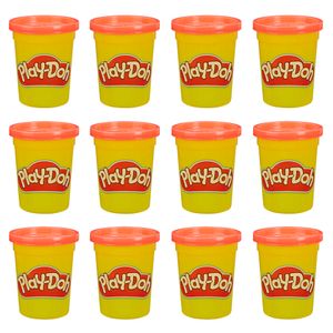 Play Doh Kit Com 12 Potes Massinha Grande Vermelha - Hasbro