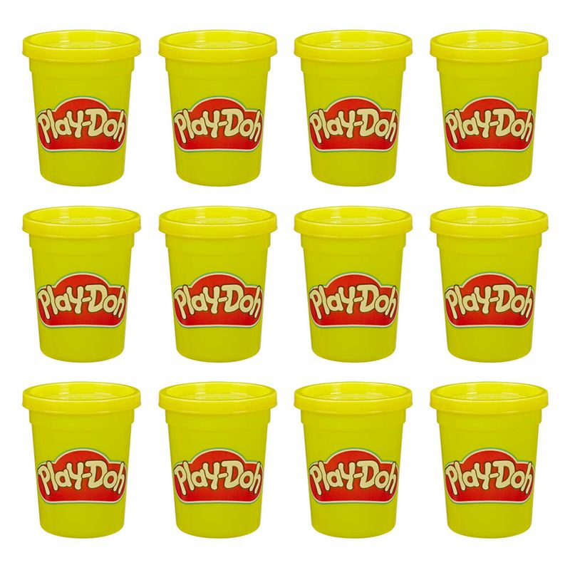 Play-Doh-Kit-Com-12-Potes-Massinha-Grande-Amarelo---Hasbro