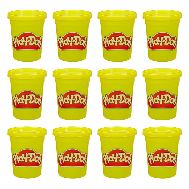 Play-Doh-Kit-Com-12-Potes-Massinha-Grande-Amarelo---Hasbro