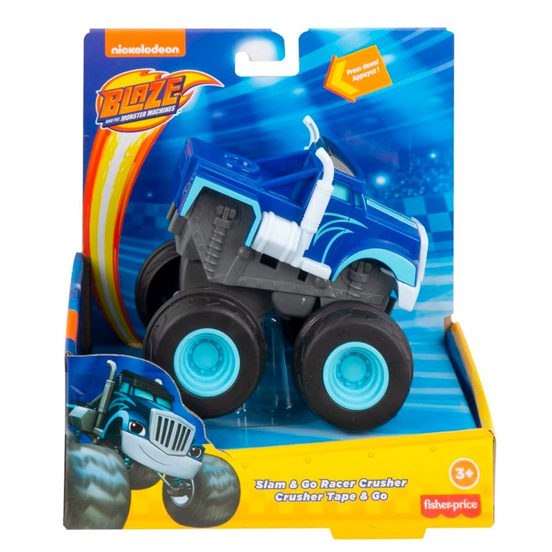 Fisher-Price-Veiculo-Blaze-Slam-e-Go-Racer-Crusher---Mattel-