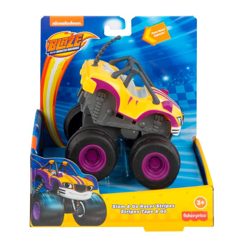 Fisher-Price-Veiculo-Blaze-Slam-e-Go-Racer-Stripes---Mattel-