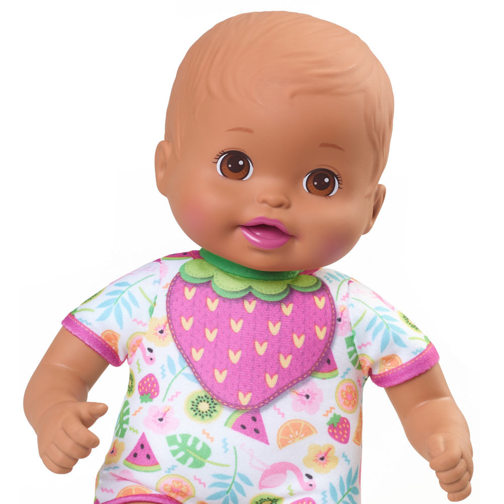 Boneca Bebê Menina Baby Little Mommy Recém Nascida - Roupa Rosa