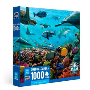 Quebra-Cabeça Criaturas Marinhas 1000 Peças - Toyster