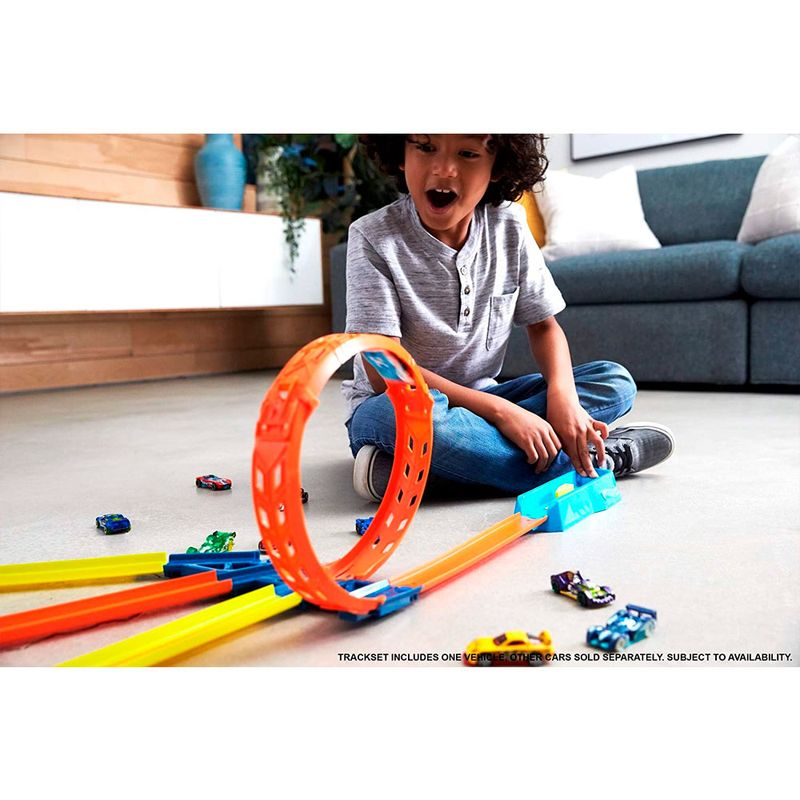 Pista Hot Wheels Track Builder Lançador Com Looping GVG07 - Mattel