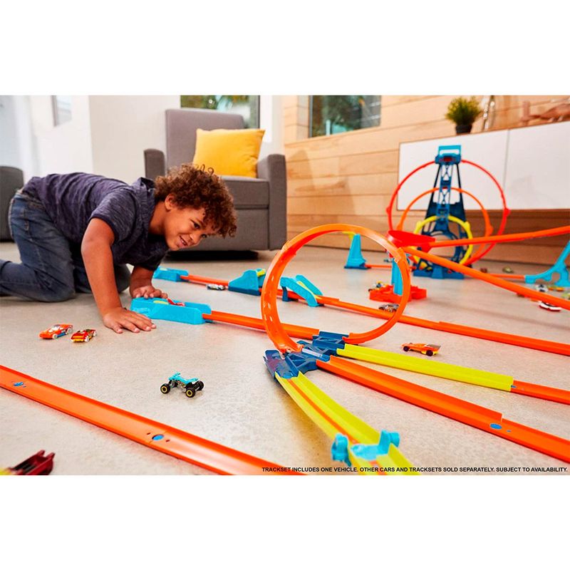 Pista de Carrinhos Hot Wheels - Track Builder - Lançador Looping