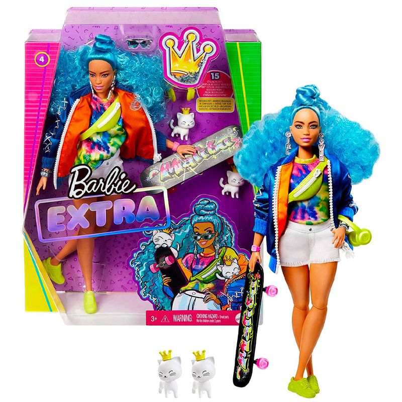 Barbie-Extra-Cabelo-Azul-com-Acessorios---Mattel