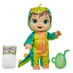 Baby Alive Dino Cuties Bebessauro Morena - Hasbro