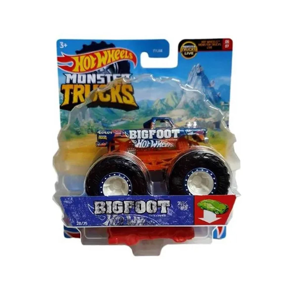 Hot Wheels Monster Trucks Hot Wheels 4 Vs Hot Wheels 1 - Mattel Toy Mania -  Loja ToyMania