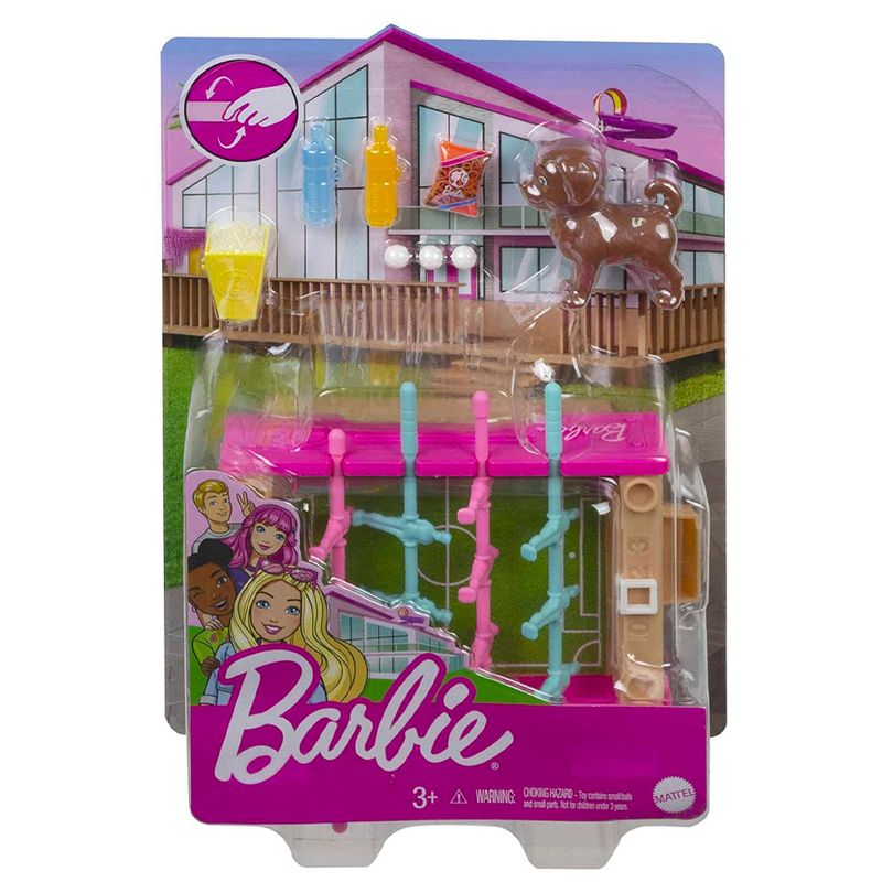 Barbie-Mini-Conjunto-com-Pet-Mesa-de-Pebolim---Mattel-