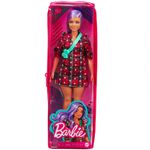 Barbie-Fashionistas-Vestido-Xadrez-e-Cabelo-Lilas---Mattel