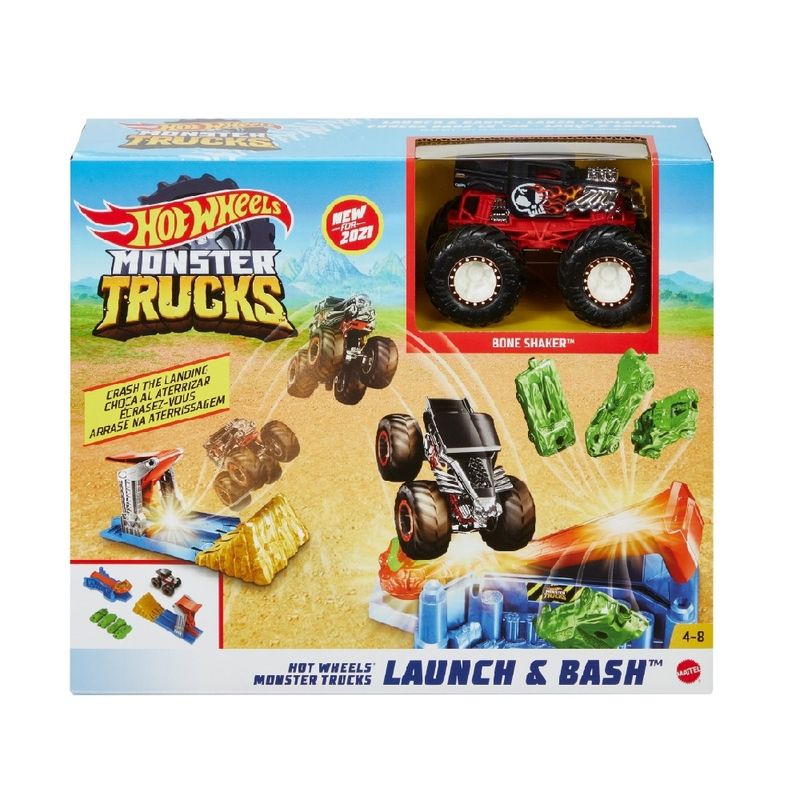 Hot-Wheels-Monster-Trucks-Pista-Lanca-e-Esmaga---Mattel