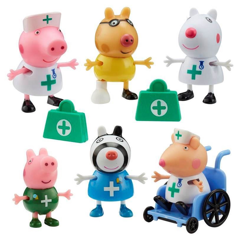 Peppa-Pig-Figuras-Amigos-Medicos-e-Enfermeiros---Sunny
