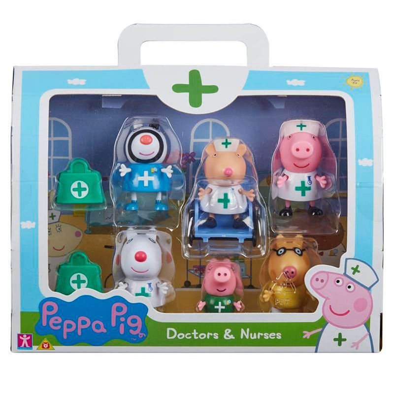 Peppa-Pig-Figuras-Amigos-Medicos-e-Enfermeiros---Sunny