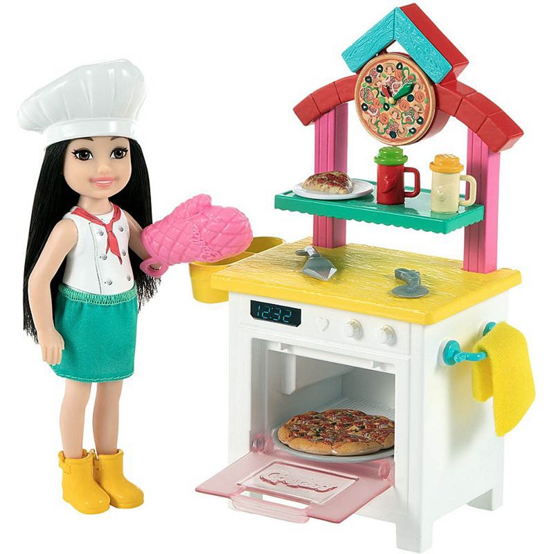Barbie-Mundo-De-Chelsea-Chelsea-Conjunto-Chef-de-Pizza---Mattel