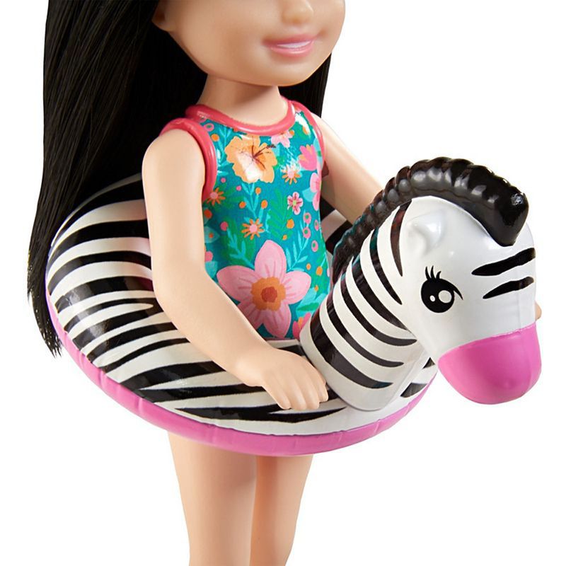 Barbie-Dreamhouse-Adventures-Chelsea-Conjunto-Praia-e-Bichinhos-Zebra---Mattel-