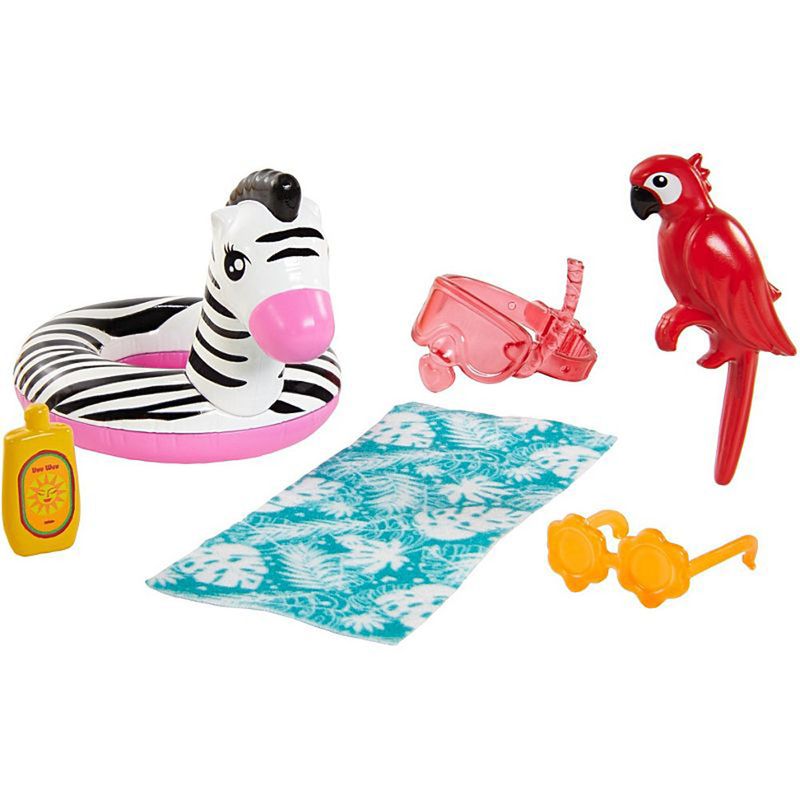 Barbie-Dreamhouse-Adventures-Chelsea-Conjunto-Praia-e-Bichinhos-Zebra---Mattel-