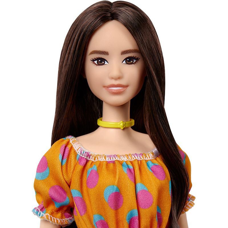 Barbie-Fashionista-Vestido-Laranja-de-Bolinhas---Mattel