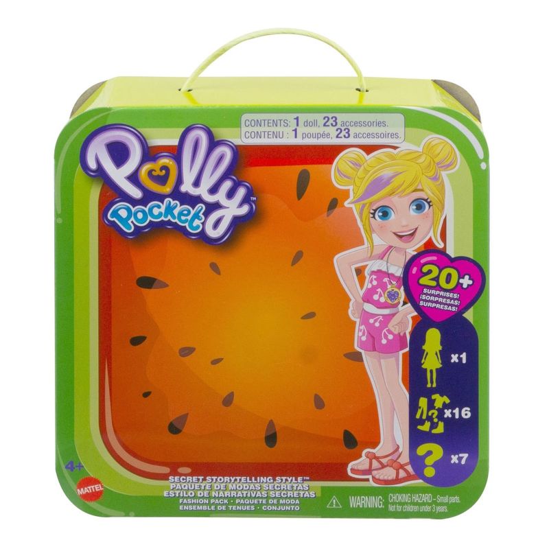 Polly-Pocket-Pacote-de-Modas-Surpresas-Melancia---Mattel