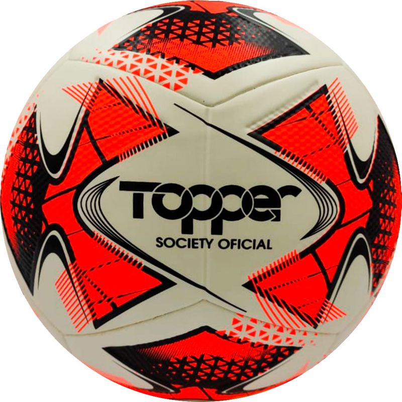 Bola-Topper-22-Society-Oficial-Branco-Vermelho-e-Preto---Topper
