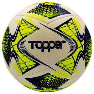 Bola Topper 22 Futsal Oficial Branco Amarelo Azul - Topper