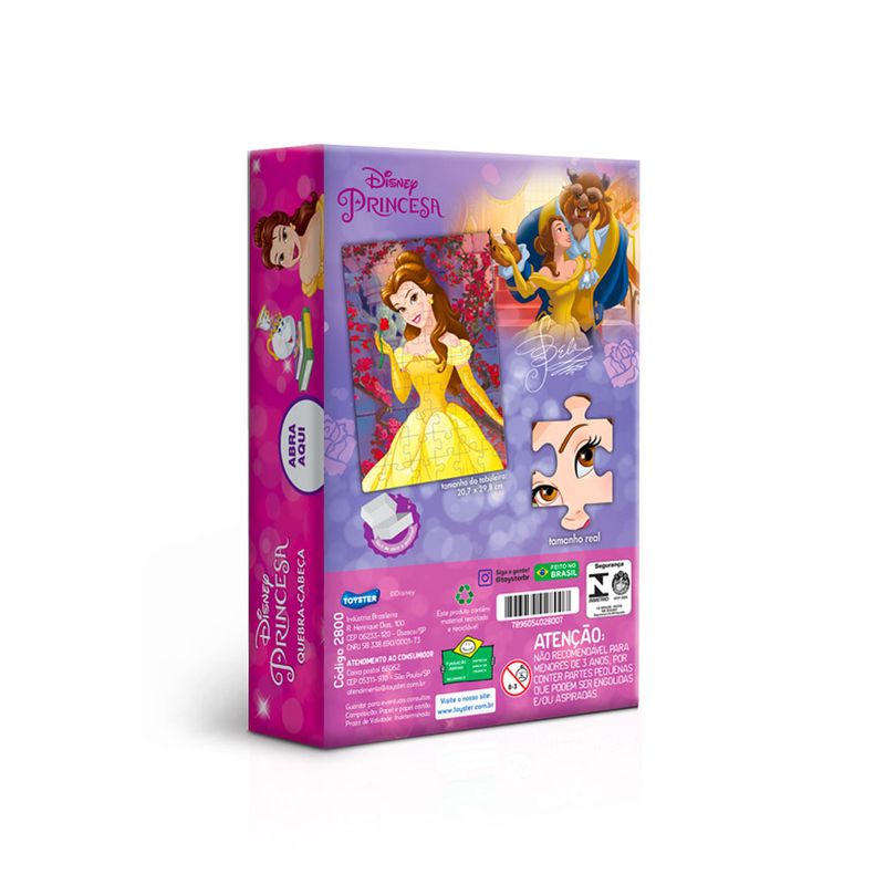 Brinquedo Infantil Quebra-Cabeça Disney Princesas Toyster