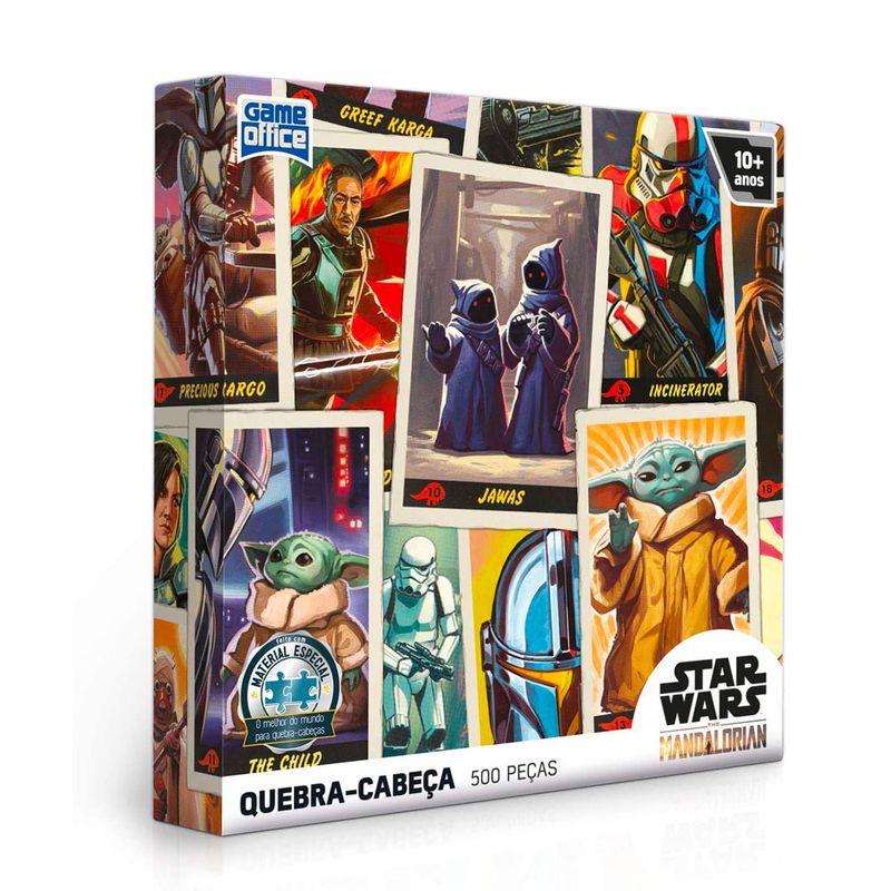 Quebra-Cabeca-Star-Wars-The-Mandalorian-500-Pecas---Toyster-