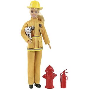 Boneca Barbie Profissões Bombeira com Cachorrinho - Mattel