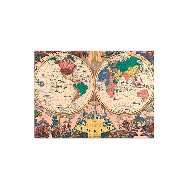 Quebra-Cabecas-1000-Pecas-Mapa-do-Mundo-1928---Toyster