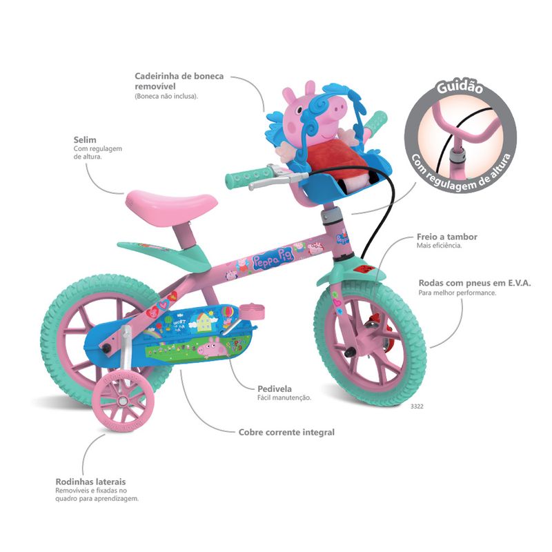 Bicicleta-Peppa-Pig-Aro-12---Bandeirante