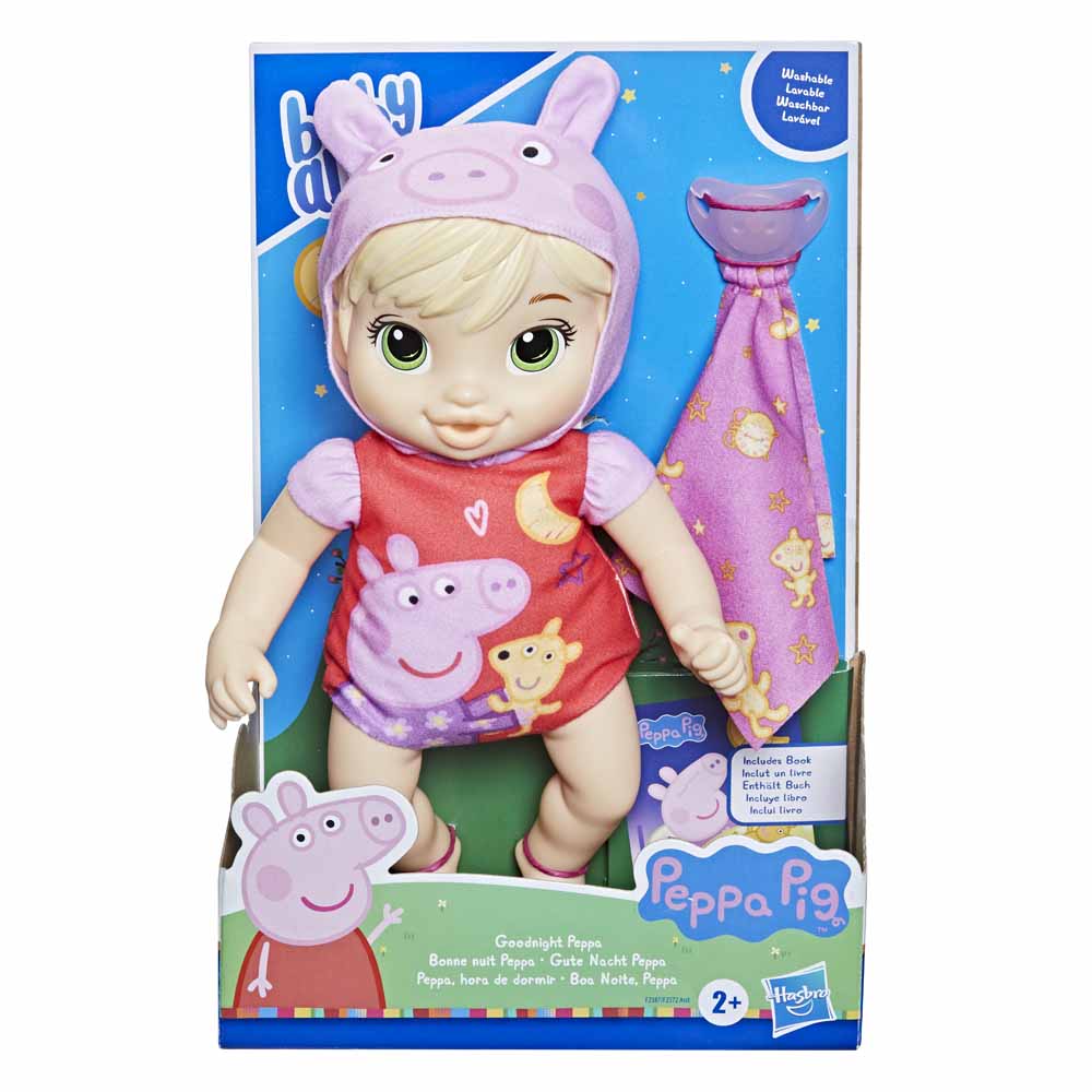 Baby Alive Boa Noite Peppa Pig Loira - Hasbro | Toymania - Barão ...