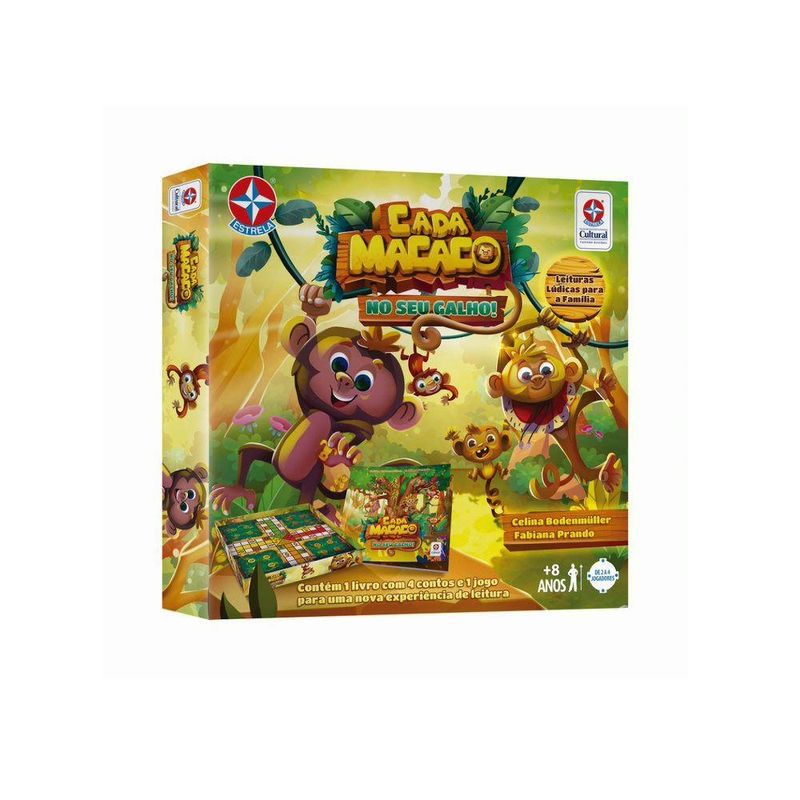 Livro Jogo Cada Macaco No Seu Galho - Estrela - Loja ToyMania