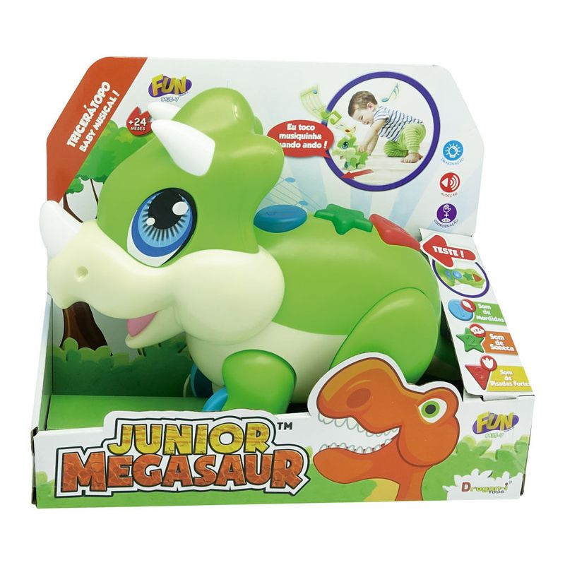 Baby-Musical-Junior-Megasaur-Triceratopo---Fun-Divirta-se