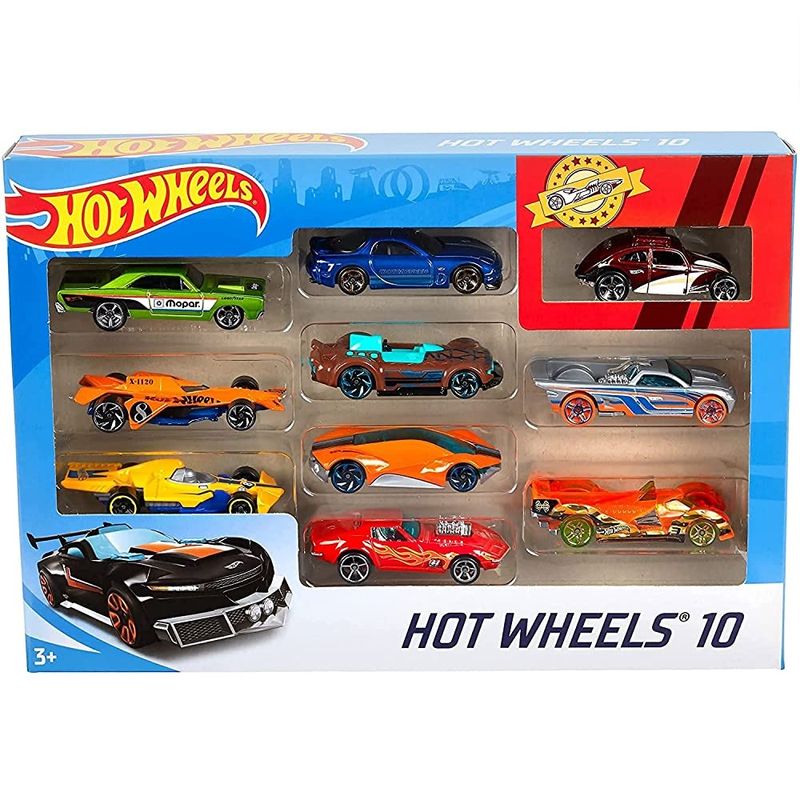 Hot Wheels Conjunto de Veículos 10 Carros Sortidos - Pirlimpimpim Brinquedos