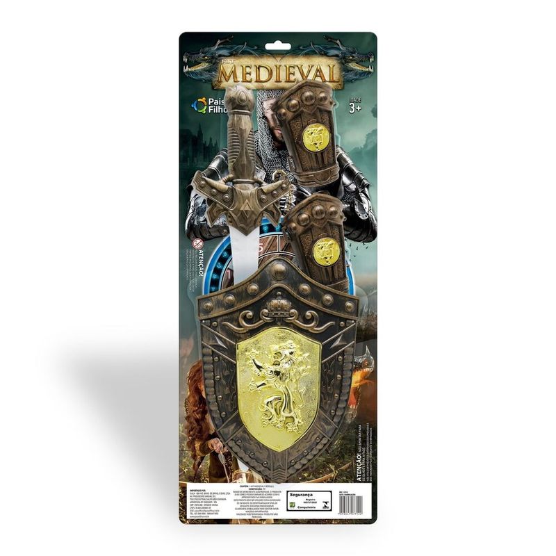 Kit-Medieval-com-Espada-e-Escudo---Pais-e-Filhos