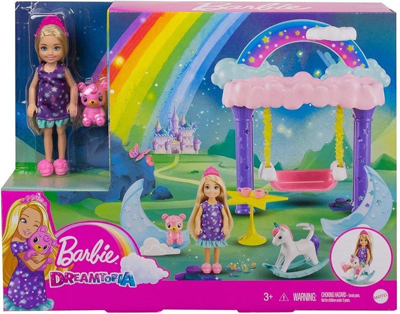 Barbie-Dreamtopia-Chelsea-Fantasia-Princesa-com-Unicornio---Mattel