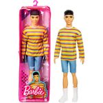 Ken-Fashionistas-Camisa-Listrada-Amarela---Mattel