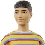 Ken-Fashionistas-Camisa-Listrada-Amarela---Mattel