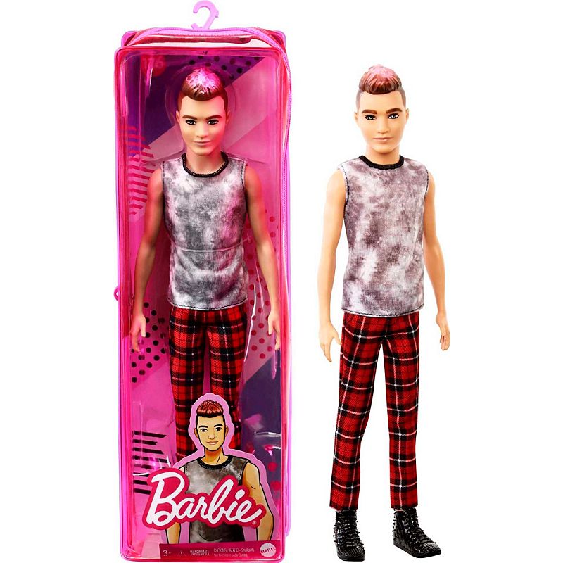 Ken-Fashionistas-Calca-Xadrez-Vermelha---Mattel