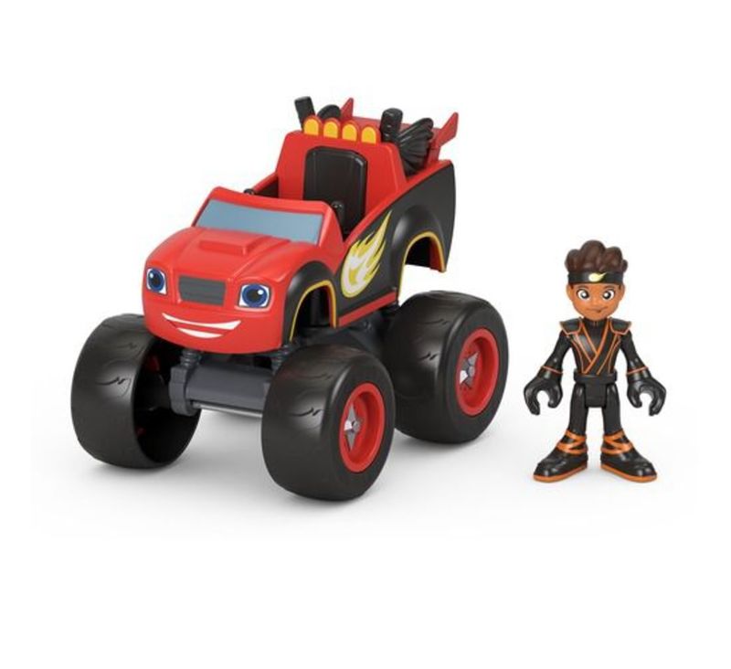 Fisher-Price-Veiculo-Ninja-Blaze-e-Boneco-AJ---Mattel