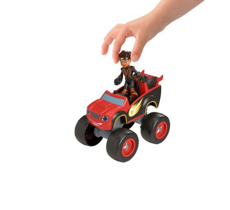 Fisher-Price-Veiculo-Ninja-Blaze-e-Boneco-AJ---Mattel