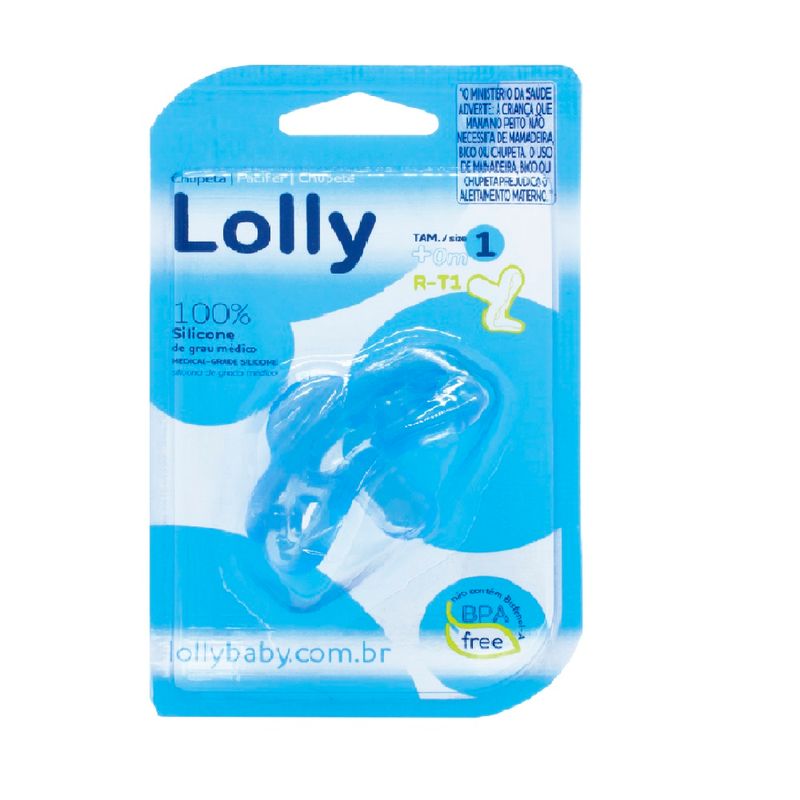Chupeta-Silicone-Bico-Redondo-Tam-1-Azul---Lolly-Baby