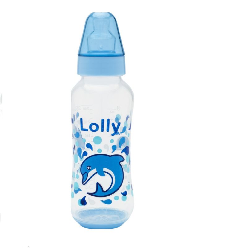 Mamadeira-Silicone-Bico-Ortodontico-Oceano-250ml---Lolly-Baby-