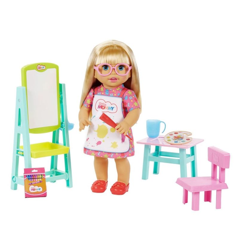 Boneca-Little-Mommy-Meu-Primeiro-Dia-de-Aula-Loira---Mattel