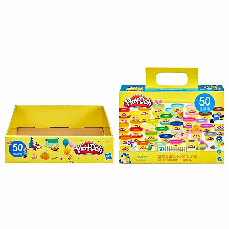Play-Doh-Kit-com-50-Potes-de-Massinha---Hasbro