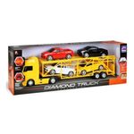 Caminhao-Cegonheira-Diamond-Amarelo-Com-4-Carrinhos---Roma