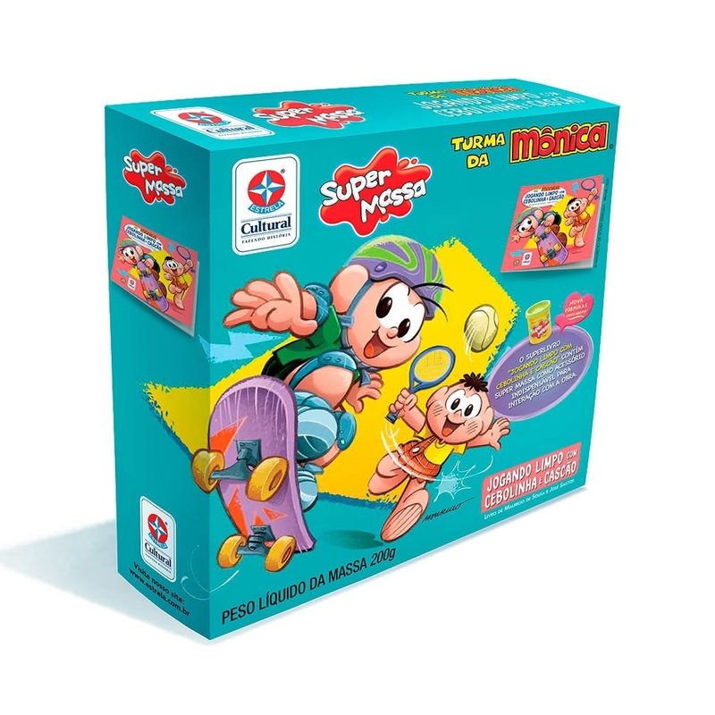 Livro-Jogando-Limpo-Cebolinha-e-Cascao-com-Super-Massa---Estrela